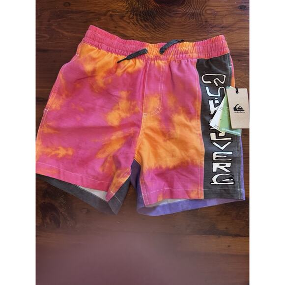 Quiksilver Other - Quiksilver Acid Wash Volley Youth Board shorts Swim Trunks Boys Sz M 12 NWT